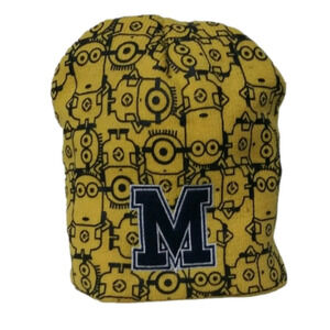 Despicable Me 2 Minion Yellow Knit Pull On Winter Beanie Hat